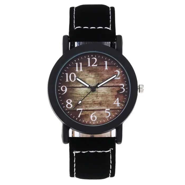 Hot Sell New Fashion Wrist Watch Large Dial PU Women Watch Ladies Quartz Wristwatches For Woman Clock Female Clock