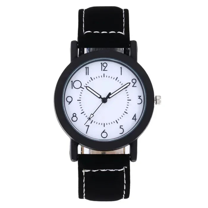 Hot Sell New Fashion Wrist Watch Large Dial PU Women Watch Ladies Quartz Wristwatches For Woman Clock Female Clock