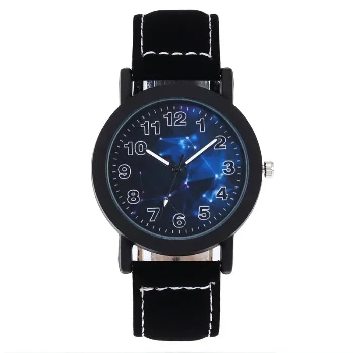 Hot Sell New Fashion Wrist Watch Large Dial PU Women Watch Ladies Quartz Wristwatches For Woman Clock Female Clock
